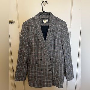 Anthropologie Maeve relaxed herringbone Lilith blazer